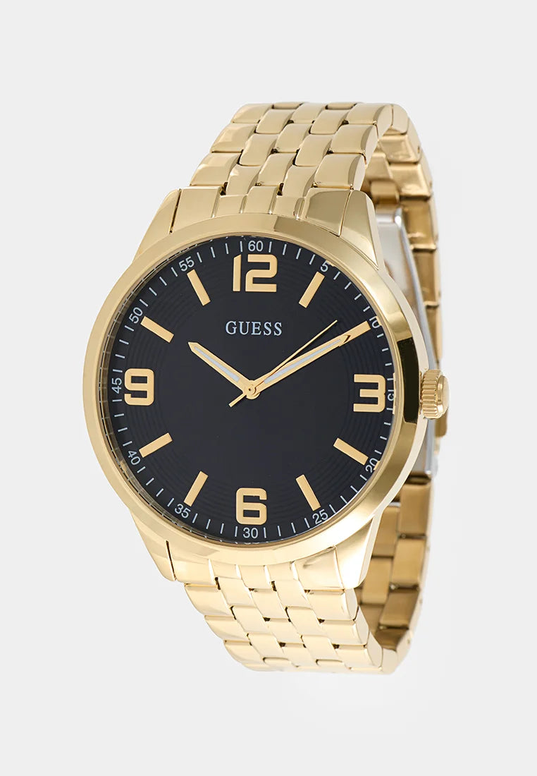reloj guess dorado y negro para hombre
